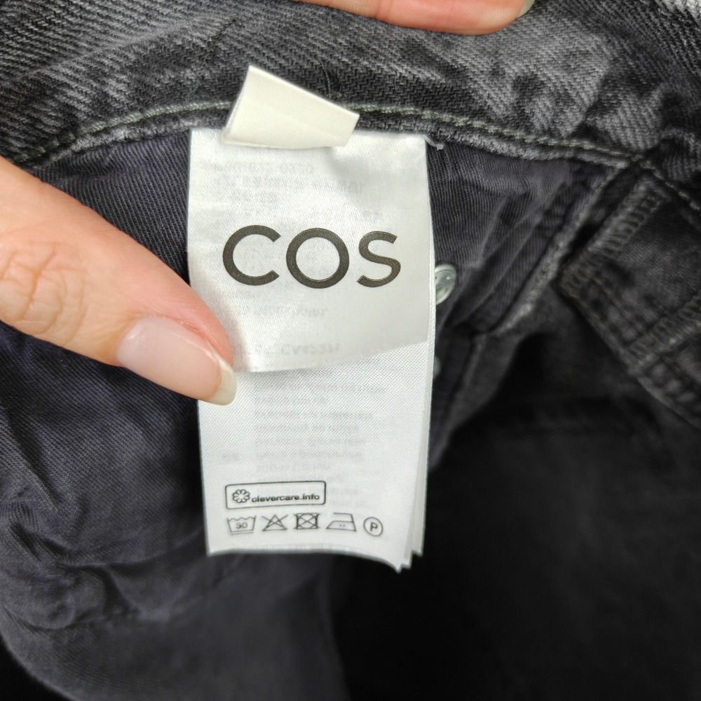 COS Mens Pillar Jeans 32x32 Charcoal Grey Denim Straight Leg Minimalist Normcore - Picture 8 of 11